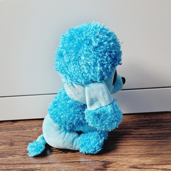 The Beanie Boo's Collection Ty Blue Mandy Dog NEW Big Eyes 2017 Stuffed Dog NEW - Picture 3 of 15